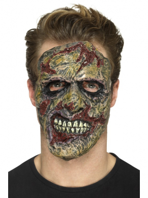 Maak jouw Horror Look compleet met deze scary Foam Latex Zombie Face Masker.