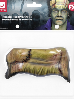 Tover jouw gezicht om in een Monster met dit Zelfklevende Foam Latex Monster Head Prosthetic.
