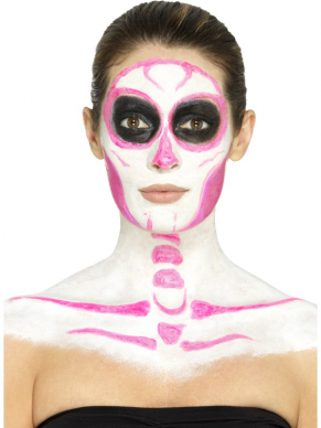 Creëer de mooiste creaties met deze Neon Skeleton Liquid Latex Kit. Leuk te combineren met onze Skeletten kostuums.Deze kit bestaat uit 4 kleuren Uv Make-Up en 4 sponsjes
Inhoud:4 x 29.57ml.