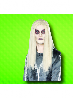 Maak jouw Halloween Kostuum compleet met deze Ghost Town Indian Style Wig, Grey.