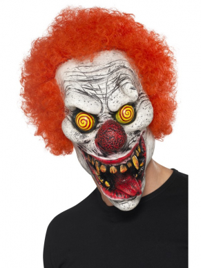 Maak jouw Clowns Kostuum af met dit Twisted Clown Masker.
Red, Latex, Full Overhead.