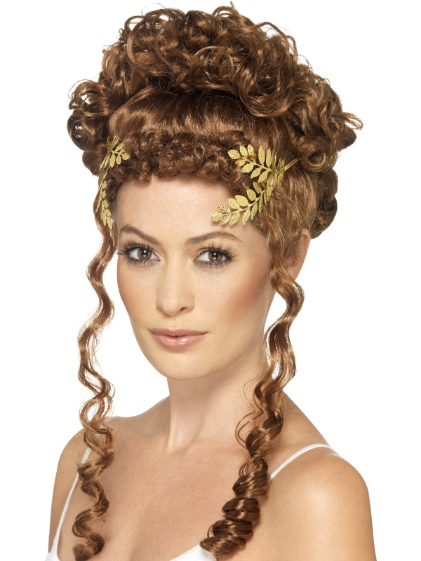 Maak jouw Hisorische Look compleet met deze goudkleurige Laurel Leaf Headpiece.