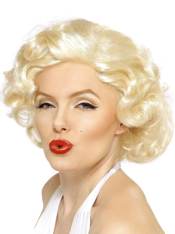 Blonde Marilyn Monroe Bombshell Pruik, leuk te combineren met een van onze Marilyn Monroe Jurken.