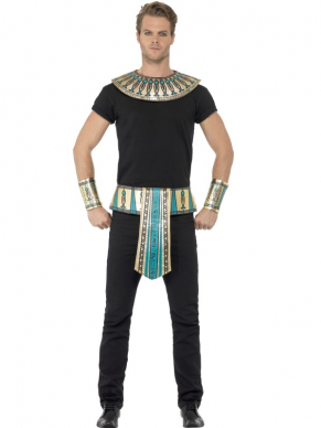 Egyptian Kit, bestaande uit een kraag  manchetten en riem. Maak de look compleet met een mooie pruik.