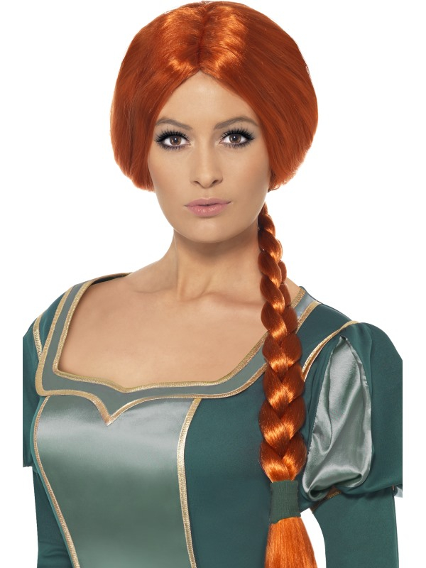 Met deze Shrek Princess Fiona Pruik maak je je Fiona Kostuum helemaal compleet. Wij verkopen ook het Shrek kostuum voor heren.