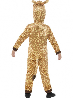 Super leuk Giraffen Kostuum, bestaande uit een jumpsuit met Giraffenkop.