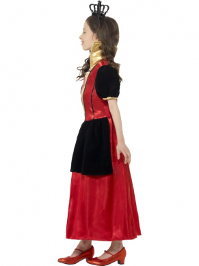 Geweldig Miss Hearts Kostuum, bestaande uit een jurkje met 3D vilten kroon.
