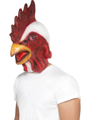 Latex Chicken Masker, Full Overhead