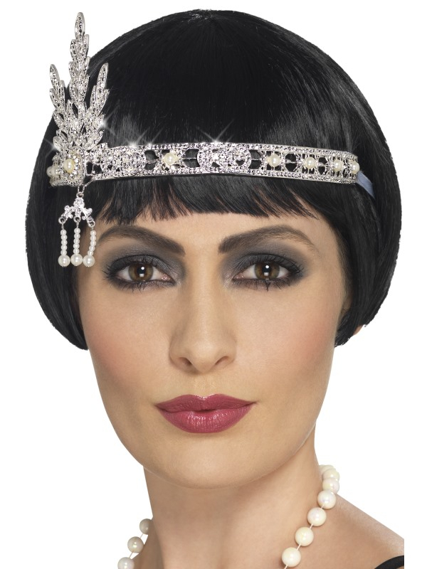 Maak jouw Twenties Look compleet met deze prachtige zilverkleurige Jewel hoofdband.