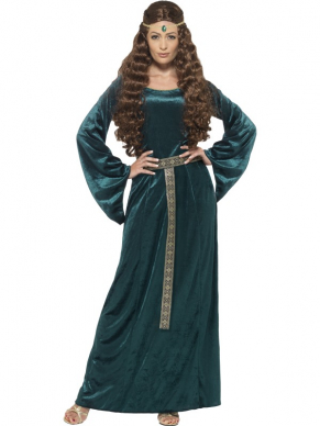Medieval Maid Kostuum Groen