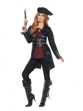 Combineer dit mooie Piraten Jack op een zwarte broek. Maak de look compleet met bijpassende accessoires zoals pruik, zwaard, hoed, pistool, bootcovers en nog veel meer.