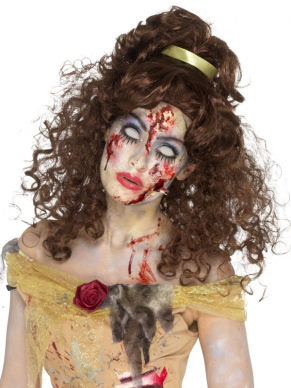 Maak je Zombie Golden Princess Kostuum compleet met deze bijpassende pruik.