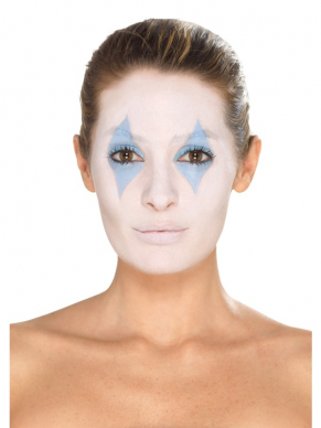 Maak je Clowns Look compleet met deze Make-Up FX, Pretty Clown Kit, bestaande uit Aqua Facepaints, Glitter Tube, Nose, Gem & Applicators.