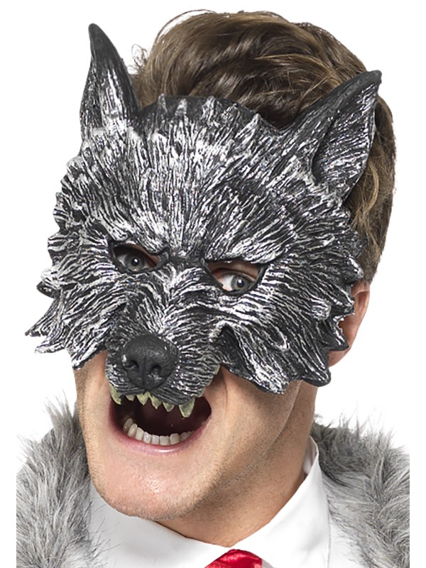 Maak de look compleet met dit Deluxe Big Bad Wolf Masker.