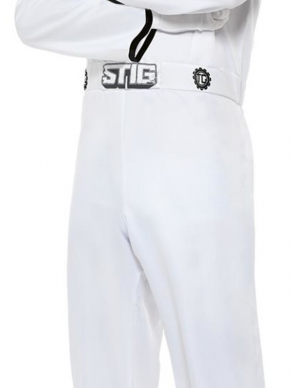  Top Gear, The Stig Costume,  bestaande uit de witte jumpsuit en helm.
