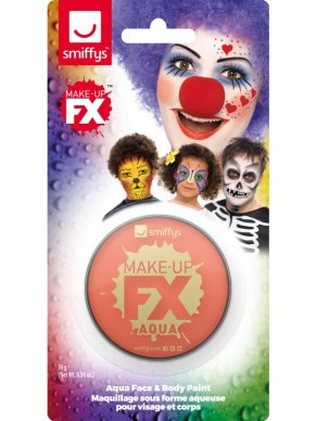 Oranje Smiffys Make-Up FX, Aqua Face and Body Paint, 16ml op waterbasis.