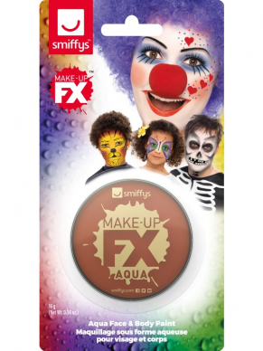 Licht Bruine Smiffys Make-Up FX gezicht en body schmink op waterbasis, 16ml.