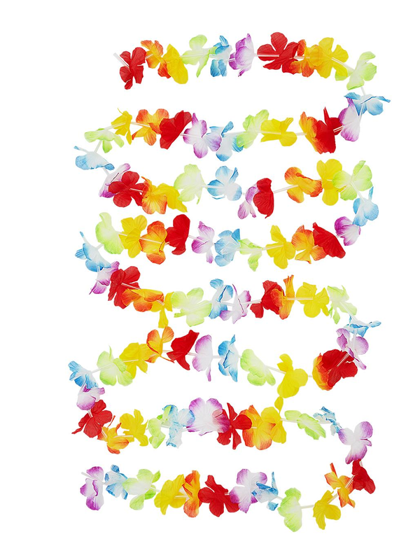  Maak jouw Summer Look compleet met deze Multi-Gekleurde Hawaii Krans met bloemen, 330cm.