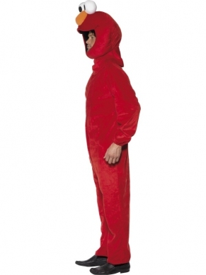 Sesamstraat Elmo Heren Verkleedkleding. Elmo is bekend van Sesamstraat. Dit verkleedkleding bestaat uit een rode jumpsuit met ritssluiting aan de voorkant en het hoofdstuk. Prchtig verkleedkleding. We hebben nog veel meer Sesamstraat kostuums voor hem en haar.