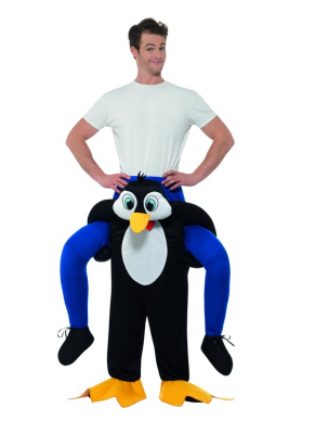 Achter op de rug van een Pinguin dansend over de dansvloer met dit geweldige Piggyback Pinguin Kostuum. Dit kostuum bestaat uit één geheel. Wij verkopen nog meer leuke Piggyback Kostuums bekijk ze hier.