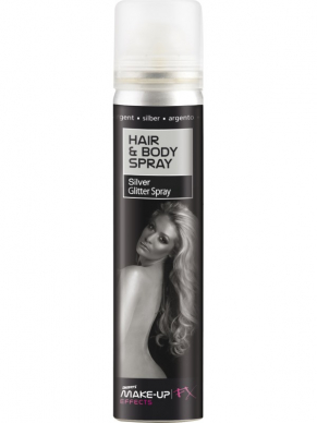 Hair and Body Spray, Silver, Glitter, 75ml.