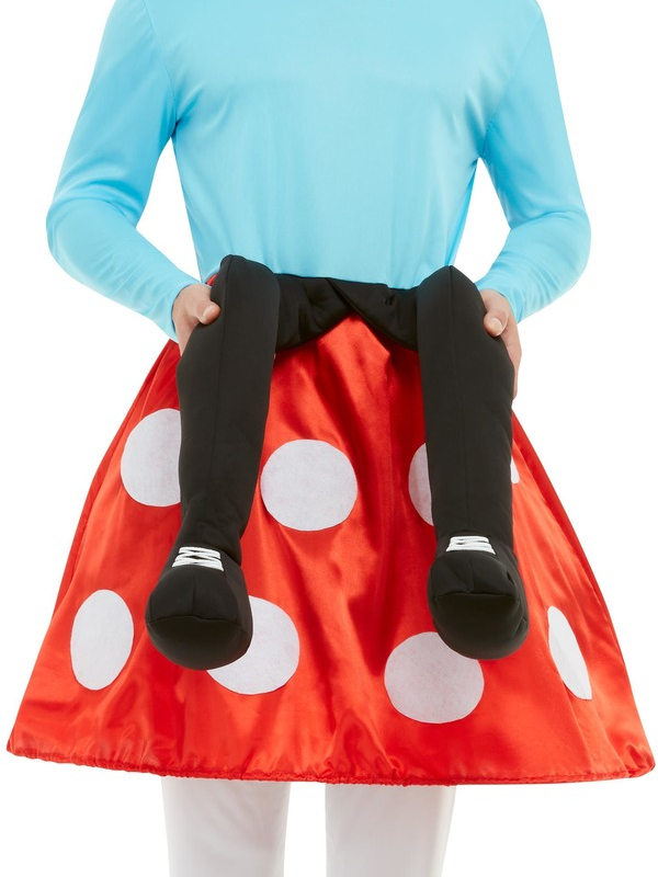 Gnome Toadstool Kostuum, bestaande uit het shirt met mock Legs, broek, baard en puntmuts.Met dit kostuum ben je in één keer klaar voor jouw feestje.