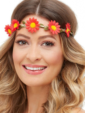 Maak jouw Hippie of Hawaii Look compleet met deze beeldige bloemen haarband. Verpakt per 3 stuks