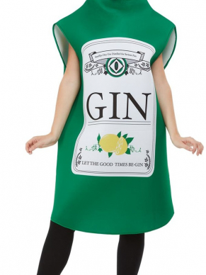 Heb jij binnekort een feestje met een gek randje dan is dit Gin Bottle Kostuum wellicht iets voor jou. Ook leuk voor Carnaval of Vrijgezellenfeestje.
Onesize
