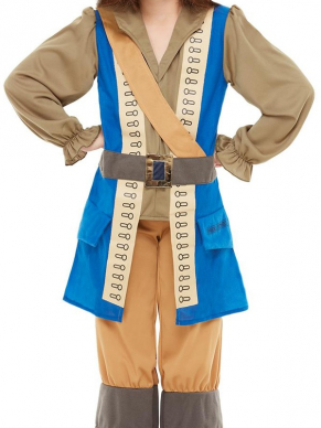 Horrible Histories Pirate Captain Kinder Kostuum