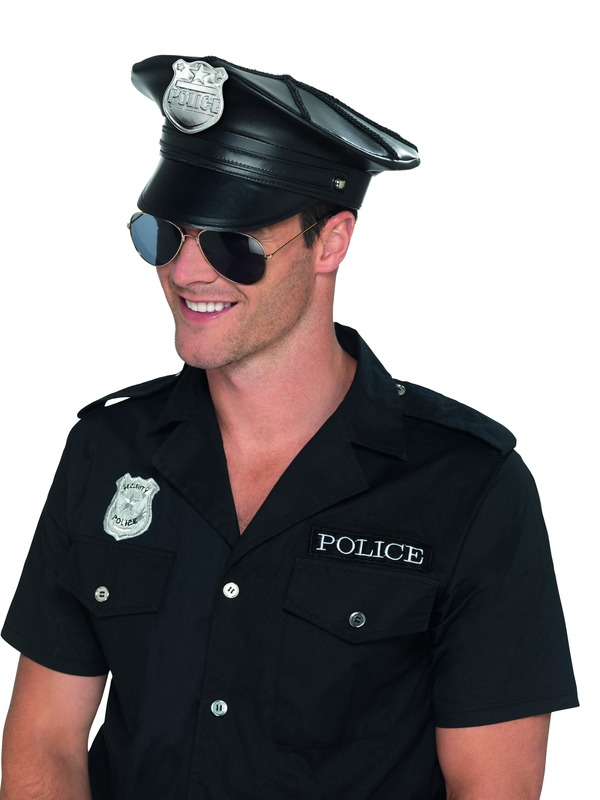 Maak jou Politie Look compleet met deze stoere leather look Deluxe Police Hoed. Bekijk hier onze Politie Kostuums.