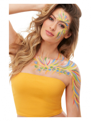 Maak jouw Festival look compleet met deze Make-Up FX, Rainbow Festival Kit, bestaande uit schmink en applicators.