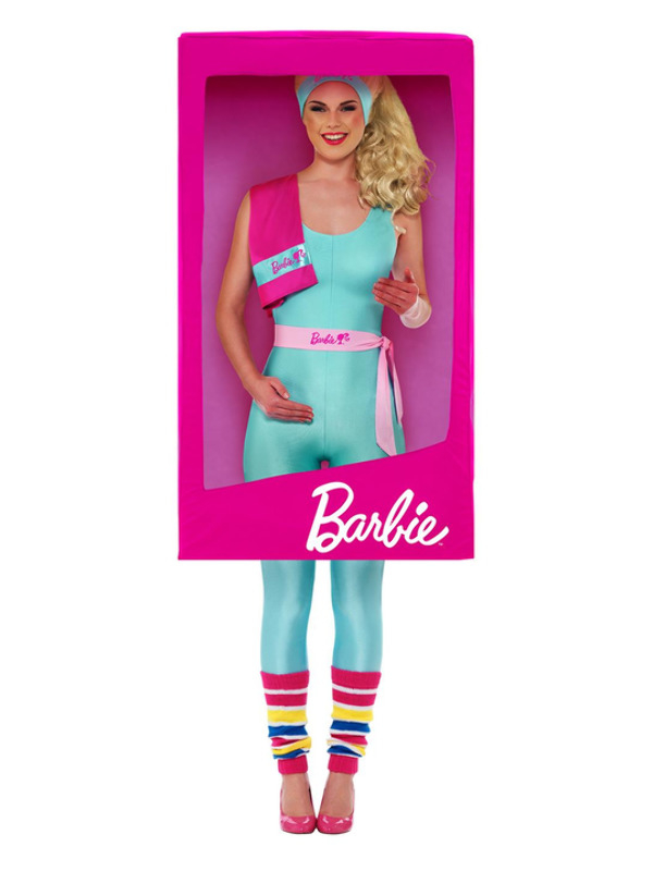  Barbie 3D Box Kostuum Pink, bestaande uit de 3D Life Size Box. Combineer de box met het Barbie Kostuum om de look compleet te maken 