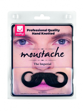 Maak jouw Franse Look compleet met deze geweldige zwarte The Imperial Moustache.