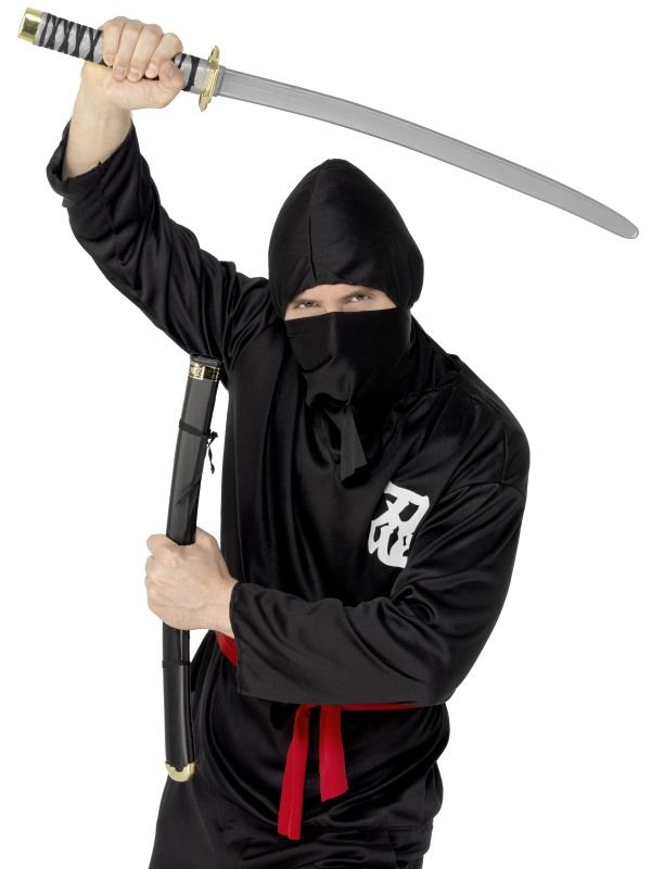 Zonder zwaard ben je natuurlijk geen echte Ninja, Sword and Scabbard, Oriental Warrior, 73cm.