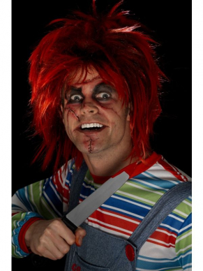 Maak jouw Chucky Look compleet met deze Make-Up Kit, bestaande uit make-up, borsteltje, en tattoo transfer. Bekijk hier onze Chucky Kostuums.