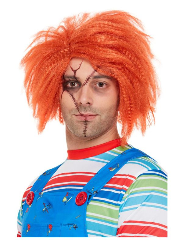 Met deze Ginger Chucky Pruik maak je je Halloween Kostuum helemaal af. Check hier onze gehele Chucky Collectie.