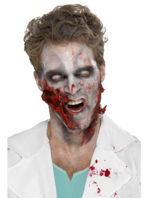 Maak jouw Zombie Look compleet met  Make-Up FX, Zombie Liquid Latex, Clear, Low Ammonia, 473.17ml. Bekijk hier onze gehele Zombie Collectie.