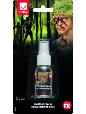 Make-Up FX, Zombie Dirt Stain Powder, Brown, in Spray Bottle, voor gezicht, lichaam en kleding.