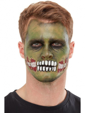 Maak jouw Zombie Look compleet met deze Make-Up FX, Zombie Face Transfer inclusief Facepaint, Blood, Pencils, Transfer & Spons. Bekijk hier onze gehele Zombie Look.