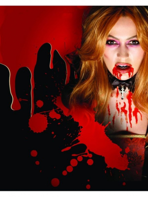 Maak jouw Vampire Look compleet met deze  Make-Up FX, Vampire Blood, Red, Tube 10ml.
