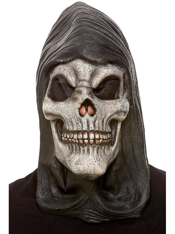 Maak jouw Skeleton Look compleet met dit angstaanjagende Hooded Skeleton Latex Masker.  Bekijk hier onze gehele Skeleton Collectie.