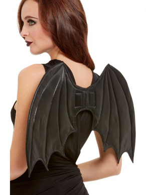 Maak jouw Look compleet met deze prachtige zwarte Vleermuis Vleugels, 50cm.