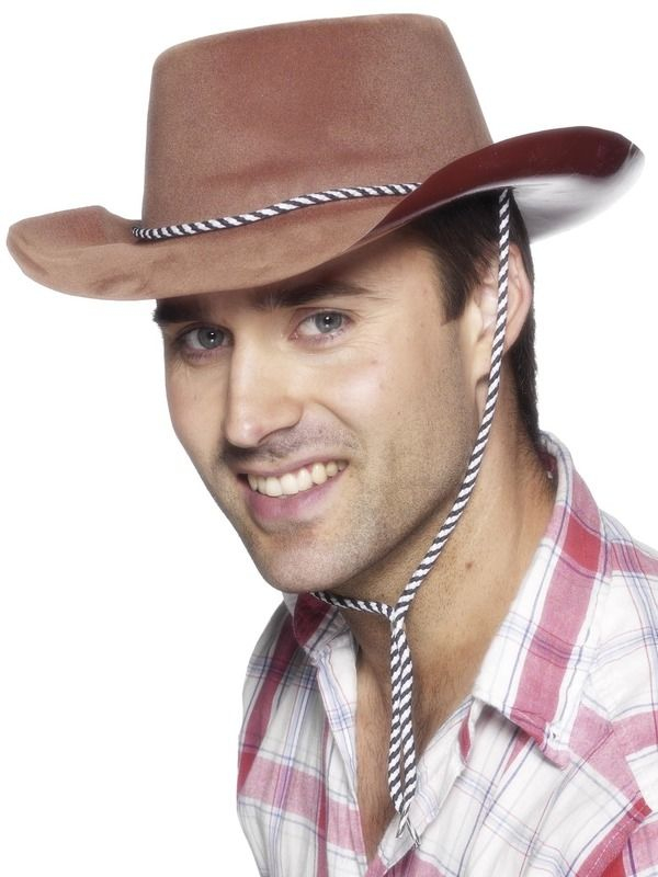 Maak jouw Western Look compleet met deze stoere bruine Cowboy hoed. Kijk hier voor een Cowboy Kostuum.