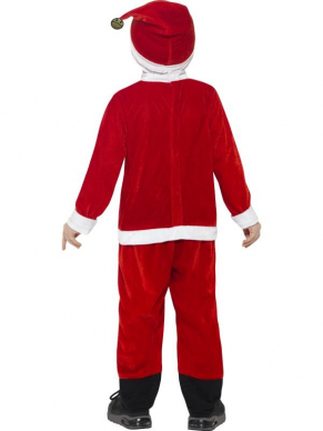  Santa Kostuum voor de allerkleinste, bestaande uit de jumpsuit met kerstmuts. Maak de look compleet met leuke bijpassende accessoires.Bekijk hier onze gehele Kerst Collectie voor kinderen.