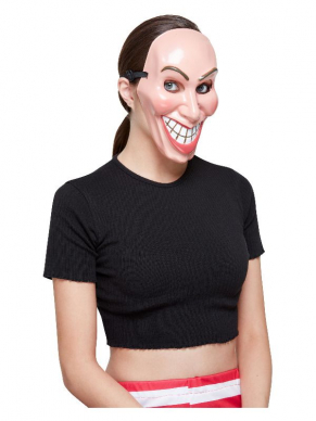 Smiler Masker voor heren. Combineer dit masker met eigen kleiding en je bent klaar voor jouw Horror Party. Ook verkrijgbaar voor dames.