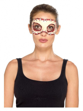 Maak je Masquarade Kostuum compleet met deze prachtige Make-Up FX, Masquerade Face Off Prosthetic.