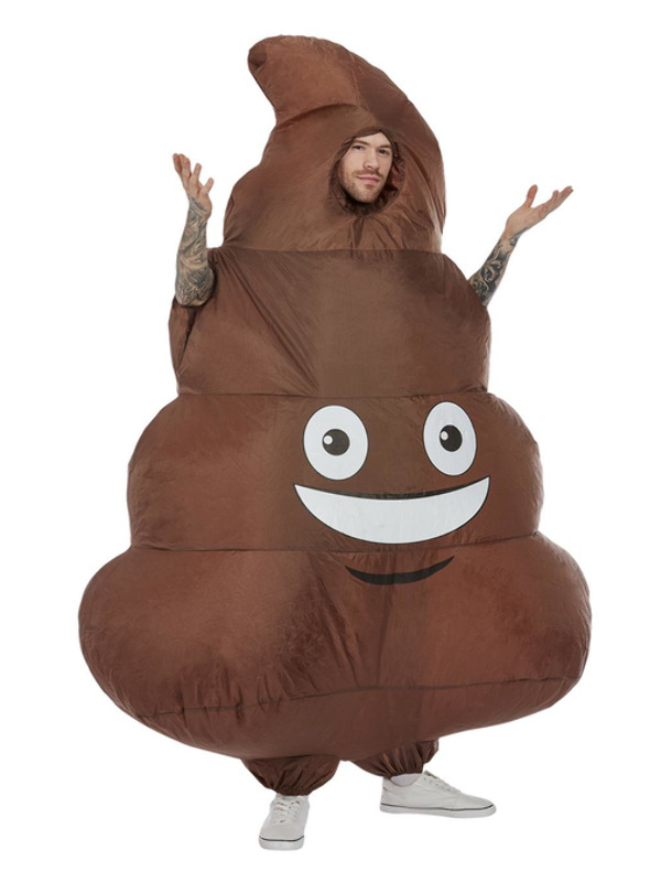 Sta in het middelpunt van de belangstelling met dit te gekke Inflatable Poop Kostuum. perfect voor een vrijgezellenfeest of Carnaval.