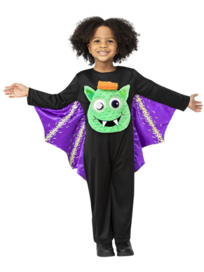 Voor de allerkleinste hebben wij dit te leuke Googly Eyed Vleemuis-kostuum. Met dit kostuum ben je in één keer klaar voor Halloween. Ook leuk voor in de verkleedkist.