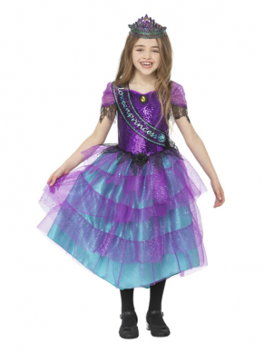 Met dit prachtige Miss Halloween Promo Kostuum inclusief sjerp en kroontje ben je in één keer klaar voor jouw Halloween party.