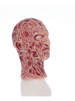 Wil jij jouw Freddy Krueger Halloween look echt helemaal af maken, kies dan voor dit full-head latex Freddy Krueger masker.